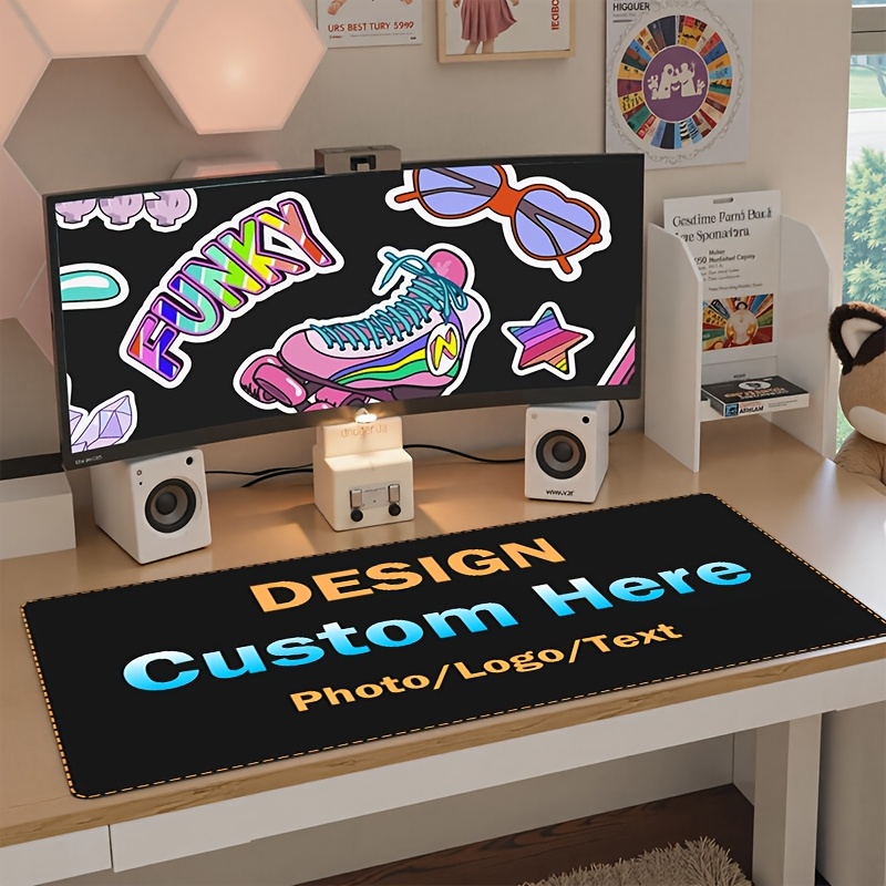 Home Office Logo - Tapete de rato personalizado, com o