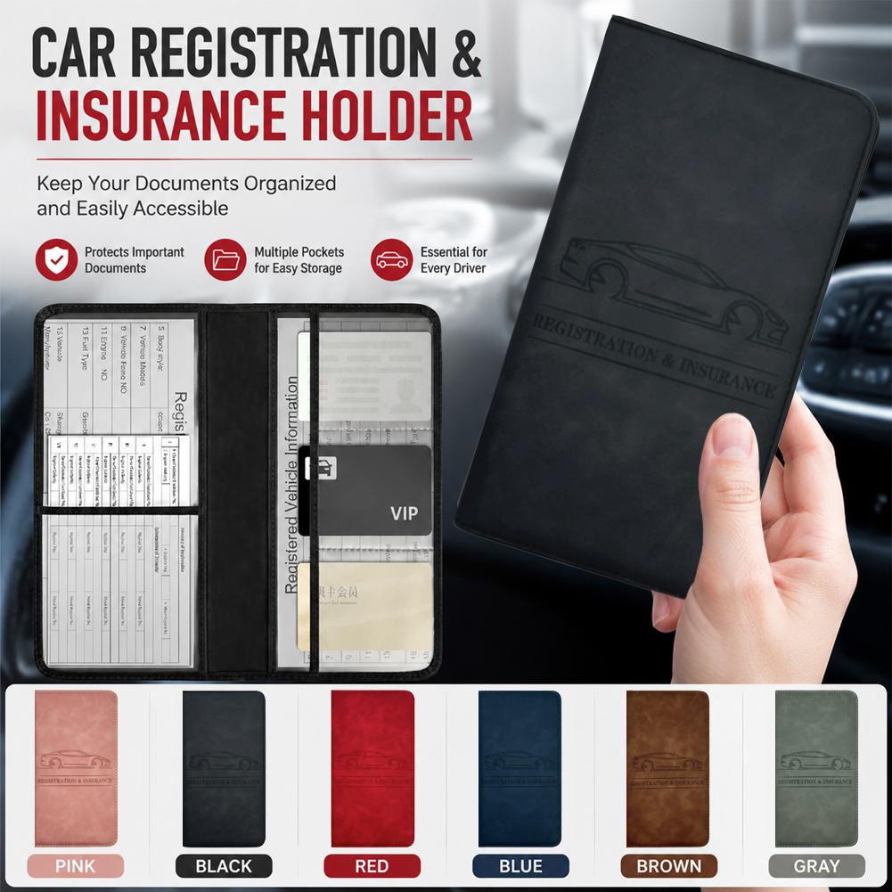 Document Holder Stand - Porta-Cartões de Registro e Seguro de