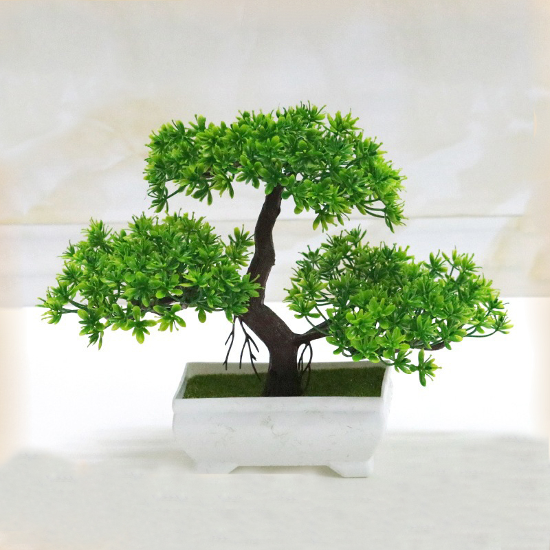 Home Office Layout - Bonsai artificial plástico biônico planta falsa