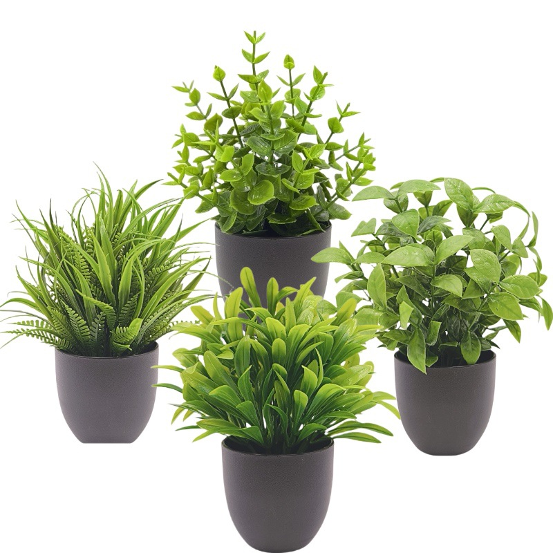 Home Office Layout - Bonsai de Planta Verde Simulada, Decoração