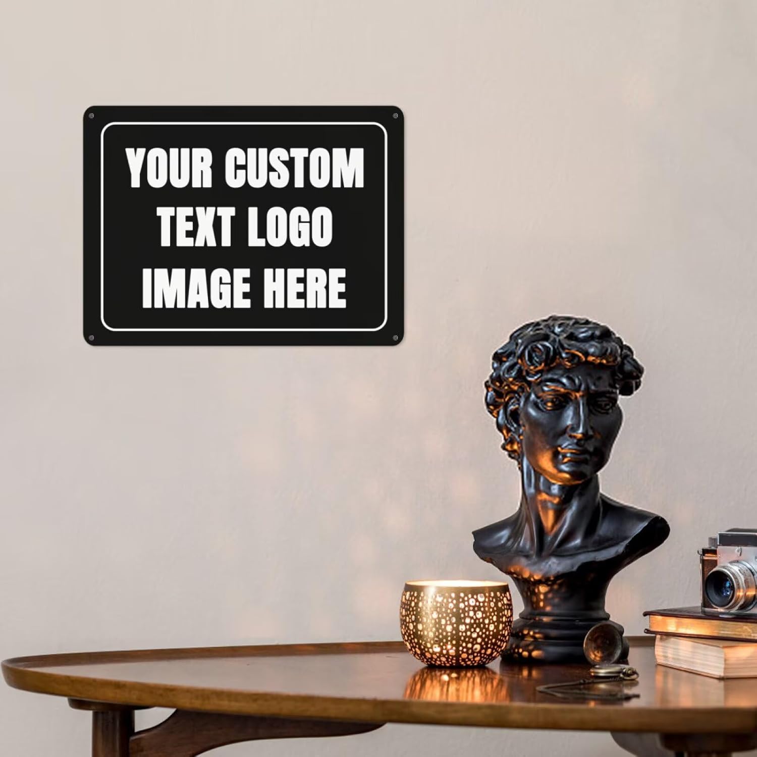 Sinal personalizado de metal,  - Home Office Logo avaliação e preço