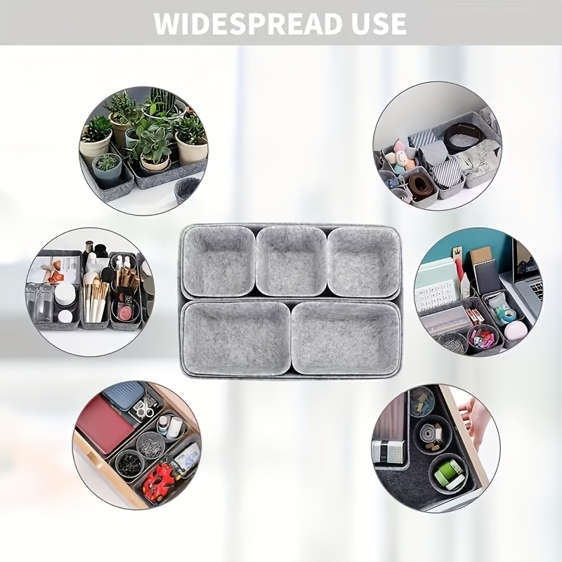Caixa Organizadora de Feltro p - Home Office Work Table avaliação e preço