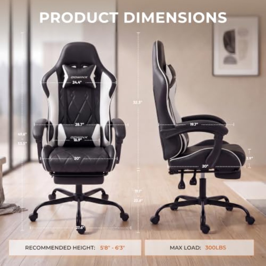 Cadeira de jogos com apoio par - Ergonomic Office Chair avaliação e preço