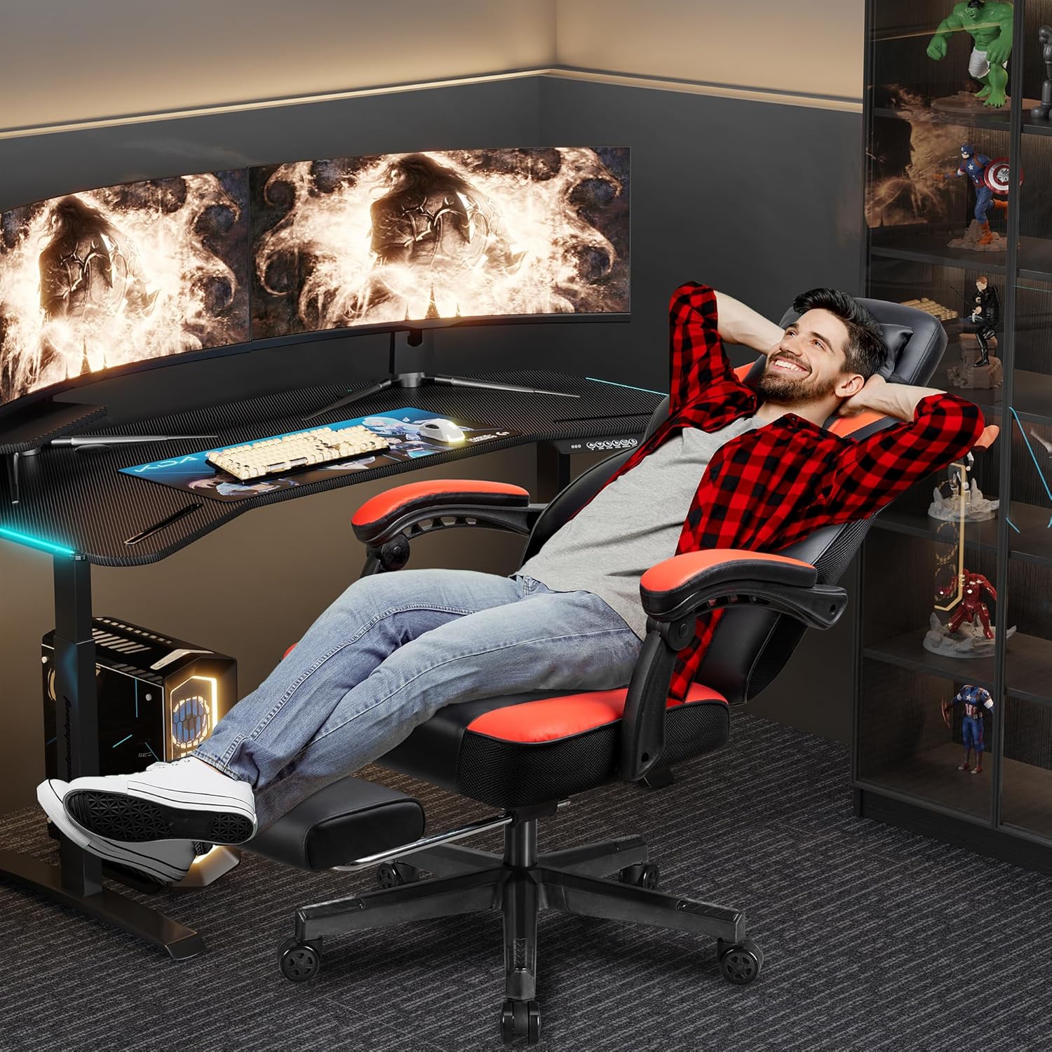 Cadeira Gamer com Apoio para o - Ergonomic Office Chair avaliação e preço