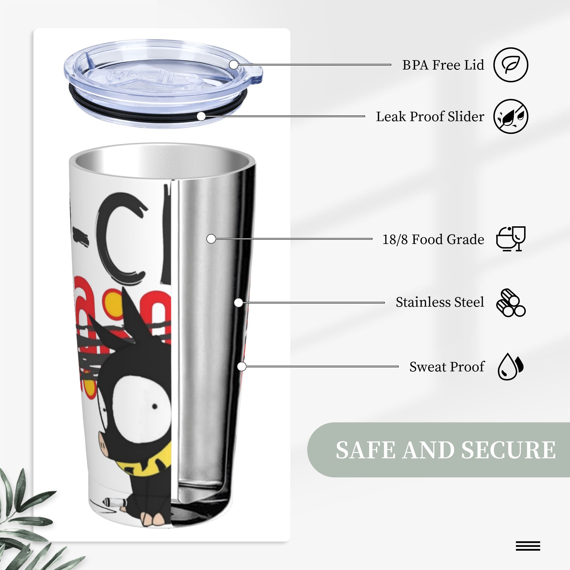 Copo Térmico P-Chan Ranma com  - Home Office Logo avaliação e preço