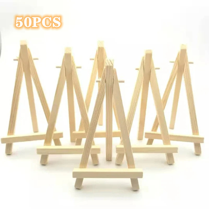 50/10 pçs de madeira mini cava - Document Holder Stand avaliação e preço