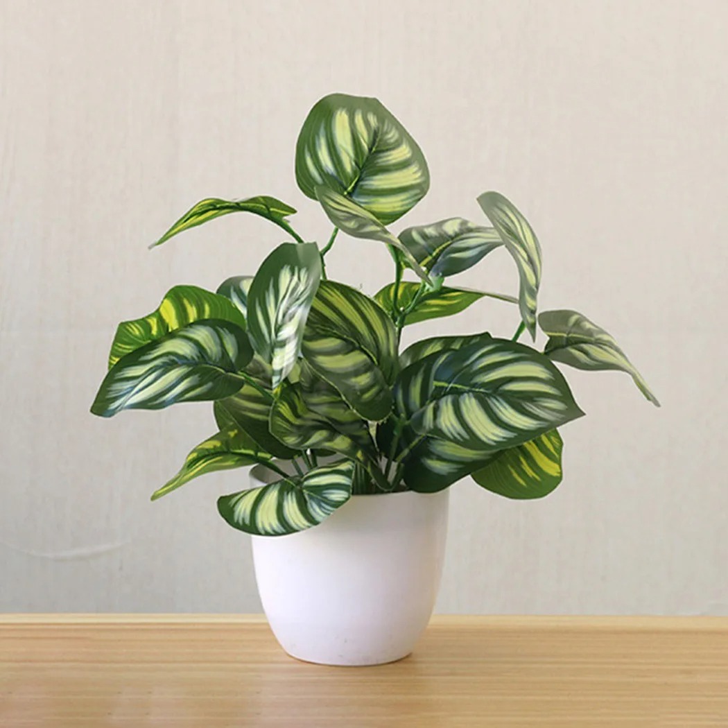 1pc folhagem artificial planta - Home Office Layout avaliação e preço