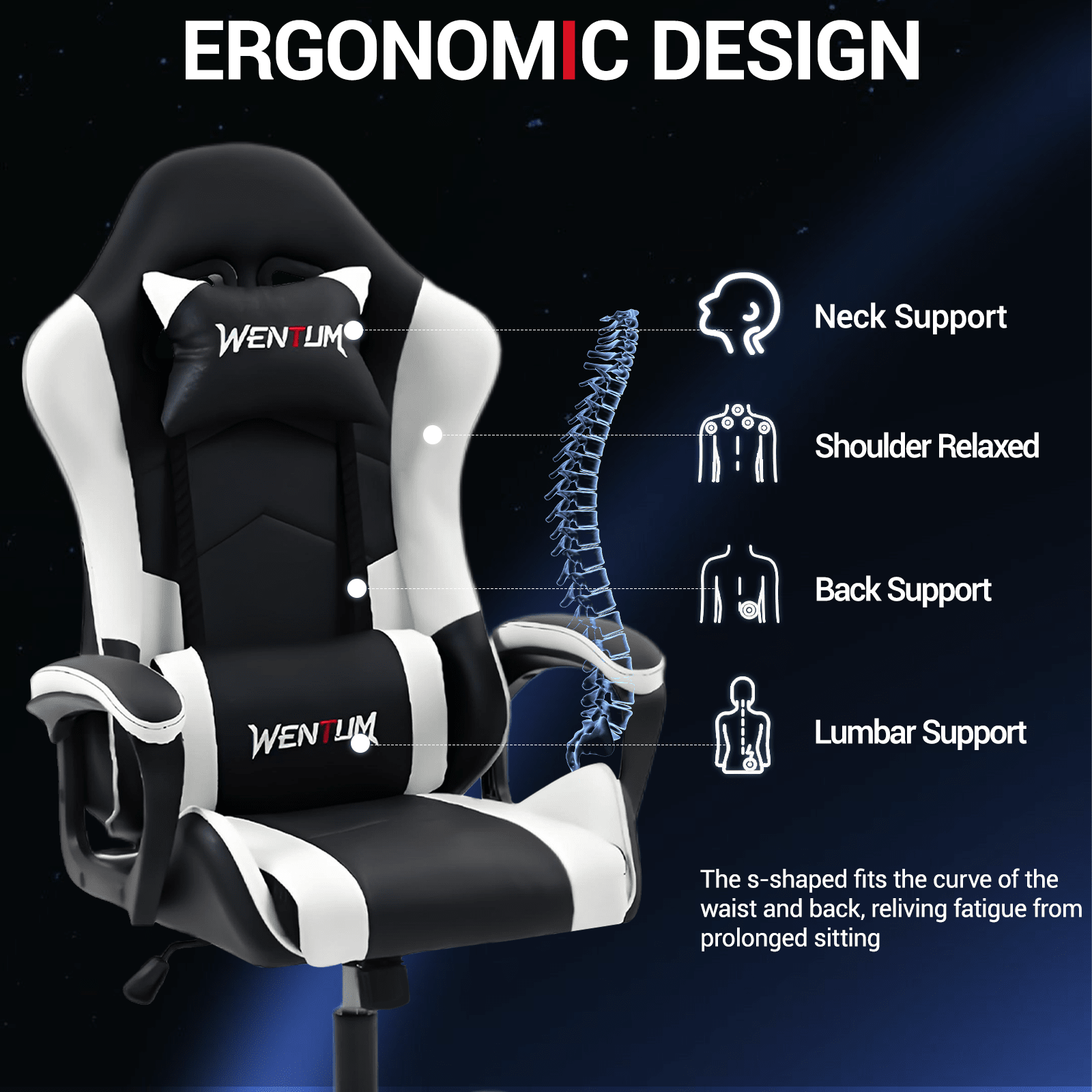 Cadeira de escritório ergonómi - Ergonomic Office Chair avaliação e preço